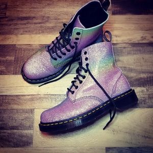 dr martens 1460 pascal rainbow glitter